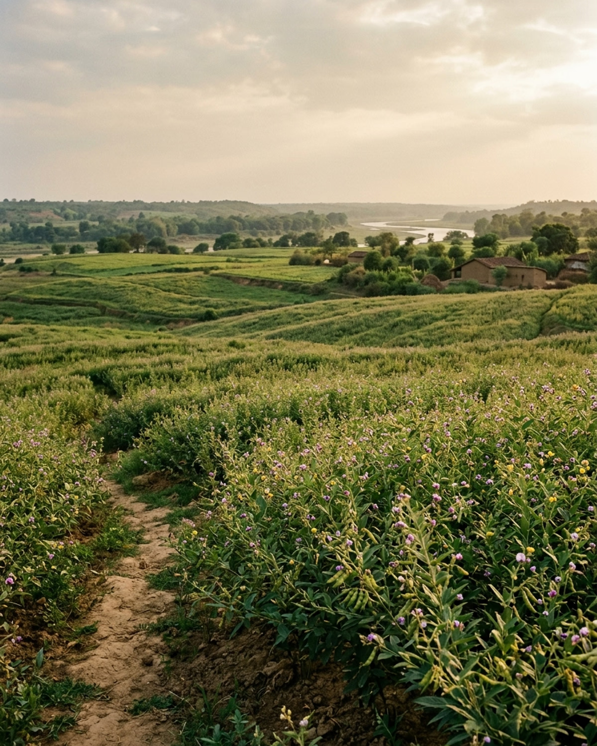 Agrarian landscape across seasonal cycle